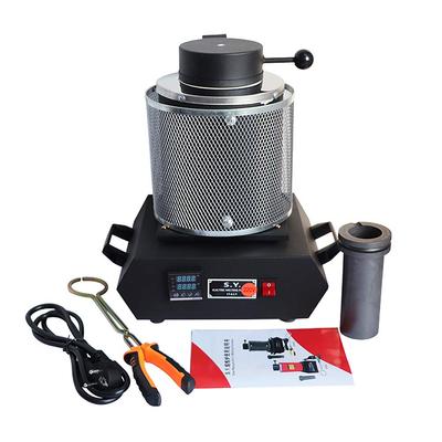 Cnstzbc 1600 Вт 110 В цифровая плавильная печь для металла, ювелирная литейная машина, изоляционная крышка, графитовый тигель для очистки золота, серебра, лома для золота