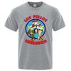 Summer Men's High-quality LOS POLLOS Hermanos Fun Printed T-shirt 2025 Summer Printed 100% Pure Cotton Loose Casual T-shirt