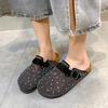 Crystal Chunky Outdoors Slippers Shoes Summer Clogs Woman House Slippers Pantofle Luxury Slides Med Beach Designer Flip Flops