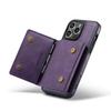 DG.MING M5 Series For iPhone 16 Pro Case Detachable Magnetic Leather Phone Cover with Card Slots