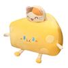 Cute Cat Hamster Rabbit Sleeping Accompany Decorative Cartoon Cheese Doll Plush Toy Ornament Kids Birthday Gift Pillow