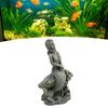 Статуэтка Русалки для Аквариума, Материал: Смола, Размер Прибл.. 15.5x10см / 6.1x3.9дюйма, 1 шт., Декор для аквариума