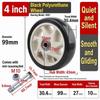 Double Bearings Caster Wheel High Load Capacity Roller Wheel Durable Trolley Wheel  Industrial Move