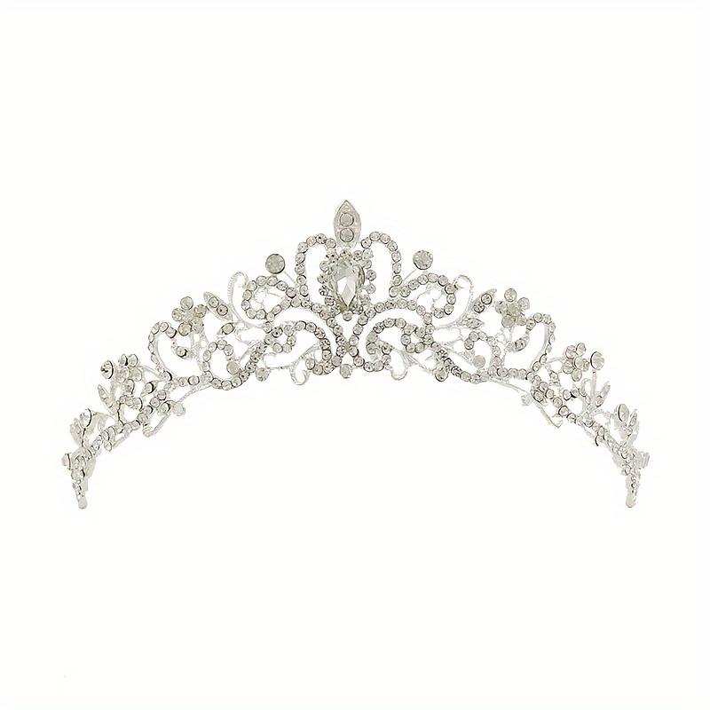 Crystal Crown Tiara With Comb Rhinestone Prom Diadem Headband For Women Bridal Wedding Hair Accessories Jewelry Tiara And Crowns
