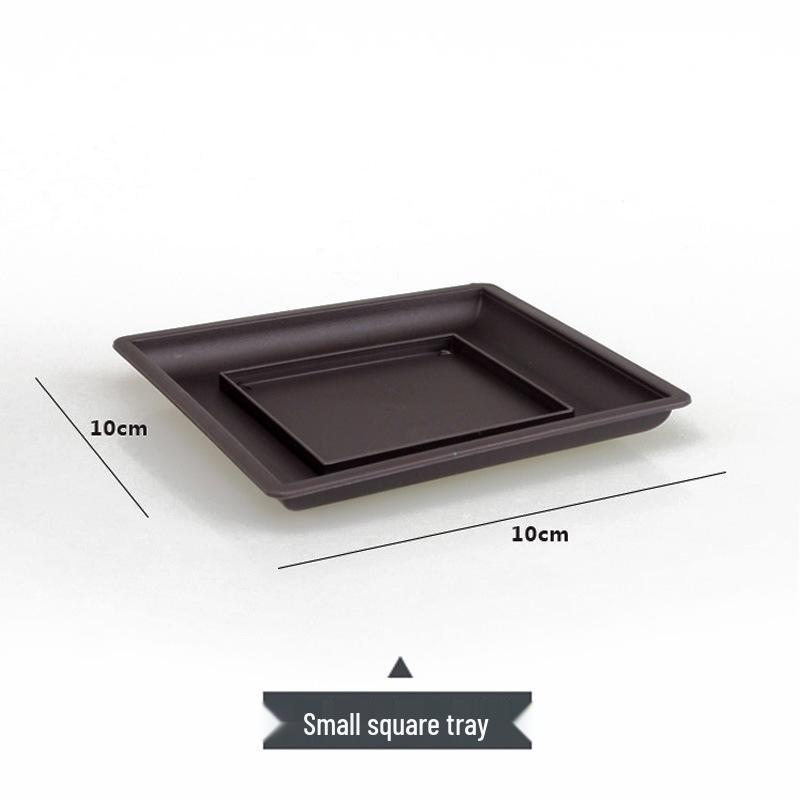 Rectangular Purple Clay Imitation Bonsai Flower Pot for Small Succulents