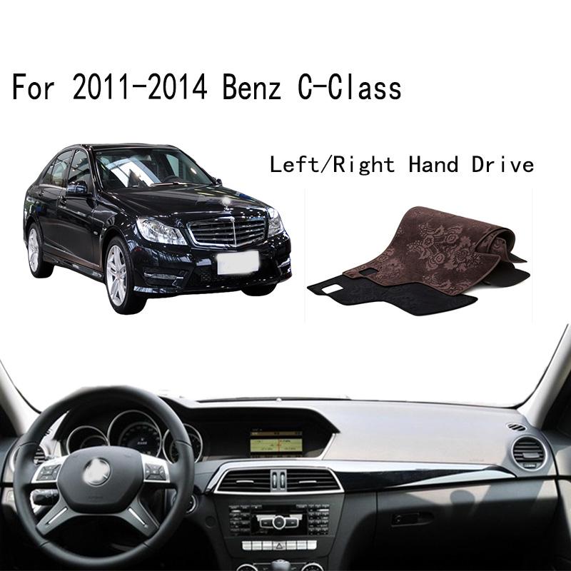 Для Benz C-Class 2011-2014 C350 C320 C300 C260 W204 Dashmat крышка приборной панели приборная панель солнцезащитный козырек украшения