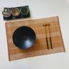 Bamboo Woven Placemat Retangle Shape Thickened Heat-Resistant Oil-Resistant Non-Slip Parties Weddings Banquets Table Decoration Dining Kitchen Mat