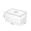 Refrigerator Storage Box With Timer - Fresh Fridge Organizer For Vegetables Fruits And Pantry Kitchen Containers