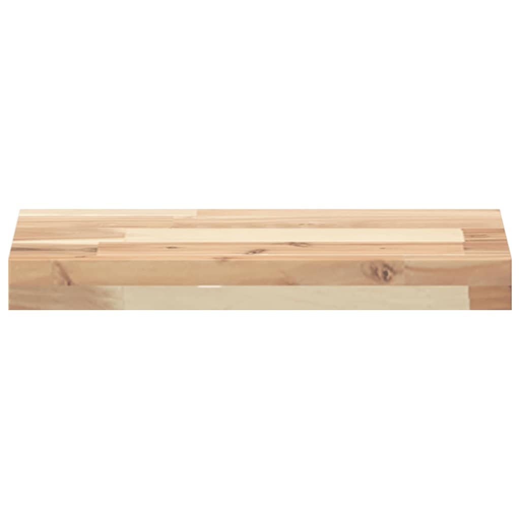 Vidaxl Półki Ścienne, 2 Szt., 40X20X4 Cm, Surowe Lite Drewno Akacjowe