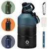 Бутылка для воды FJbottle с вакуумной изоляцией, спортивная кувшин для питья, 1900 мл, спортивная бутылка, совместимая со спортивными напитками, большая емкость, переносная кружка