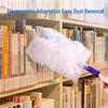 Retractable Chicken Feather Duster for Dust and Ash Removal, Household Static Duster, Extendable, Disposable, Ideal for Under-Bed Cleaning.