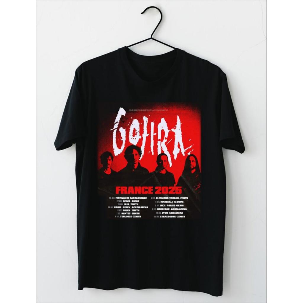 NEW GOJIRA – FRANCE 2025 Tour Concert Black All Size T-Shirt Unisex T-Shirt