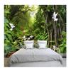 Modern Nature Landscape 3D Wallpaper Green Forest Mural Wall Papers Living Room Bedroom Background Wall Mural