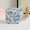Mini Women Cosmetic Bag Cute Floral Small Makeup Bags Toiletry Organizer Female Coin Card Storage Purse Make Up Case Bag