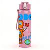 1PC Funny Space Robot Art 750ml Color Plastic Sports Water Bottle Leakproof Flip Straw Lid Suitable for Sports Office Home Use