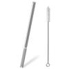 SKIASE Replacement Stainless Steel Straw Set for 900ml Tumbler (1 Stainless Steel Straw & 1 Brush)