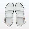 MUJI Women's Leather Sandals EKB16A4S Off-White, Size XS