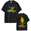 Рэпер Боб Марли One Love Tour 2025 Графическая футболка Мужская Винтажная Хип-хоп Футболка с коротким рукавом 100% Хлопок Футболка Уличная одежда