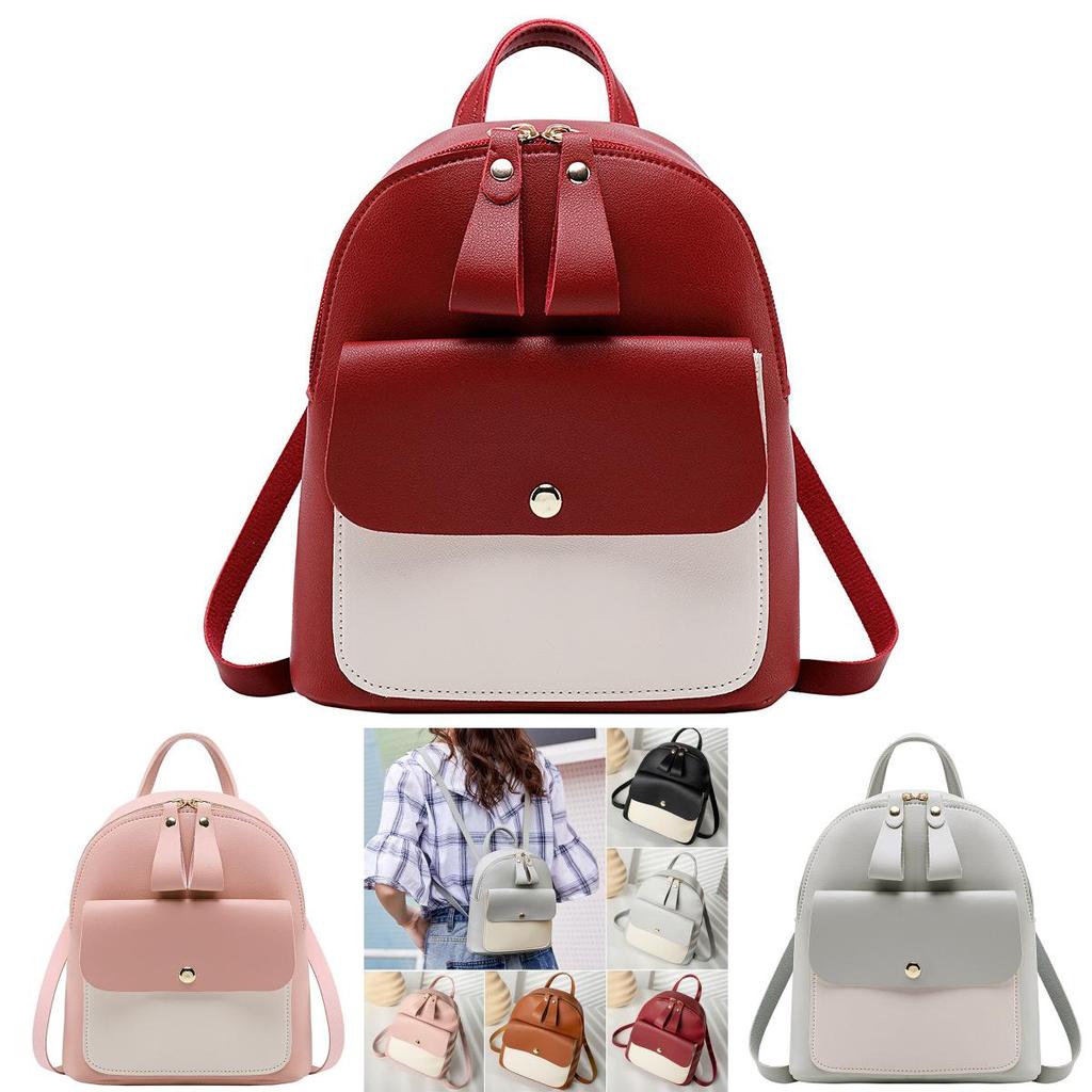 Sophisticated Mini Rucksack Handbag For Women And Girls In Soft Pu Leather
