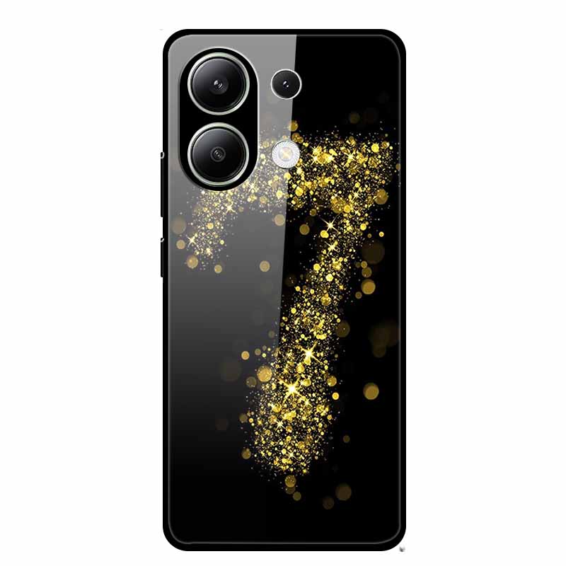 Стеклянный чехол для Xiaomi Redmi Note 13 Чехол Мягкий бампер Закаленное стекло Жесткая задняя крышка Для телефона Redmi Note 13 Pro Чехол Funda Coque