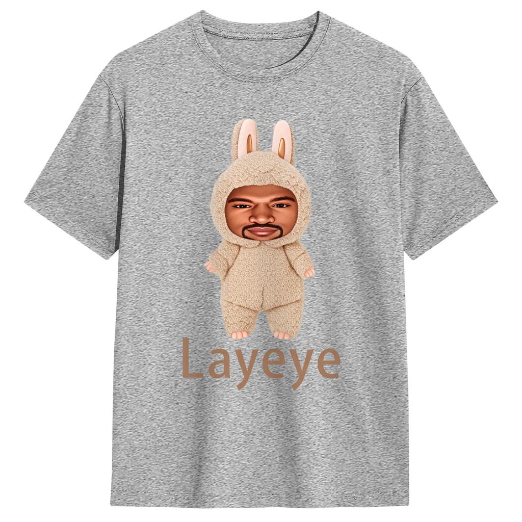 Kanye Wests Layeye TShirt Summer Pure Cotton TShirts For Unisex Casual Tee Shirt Short Sleeve Y2K Casual Tees