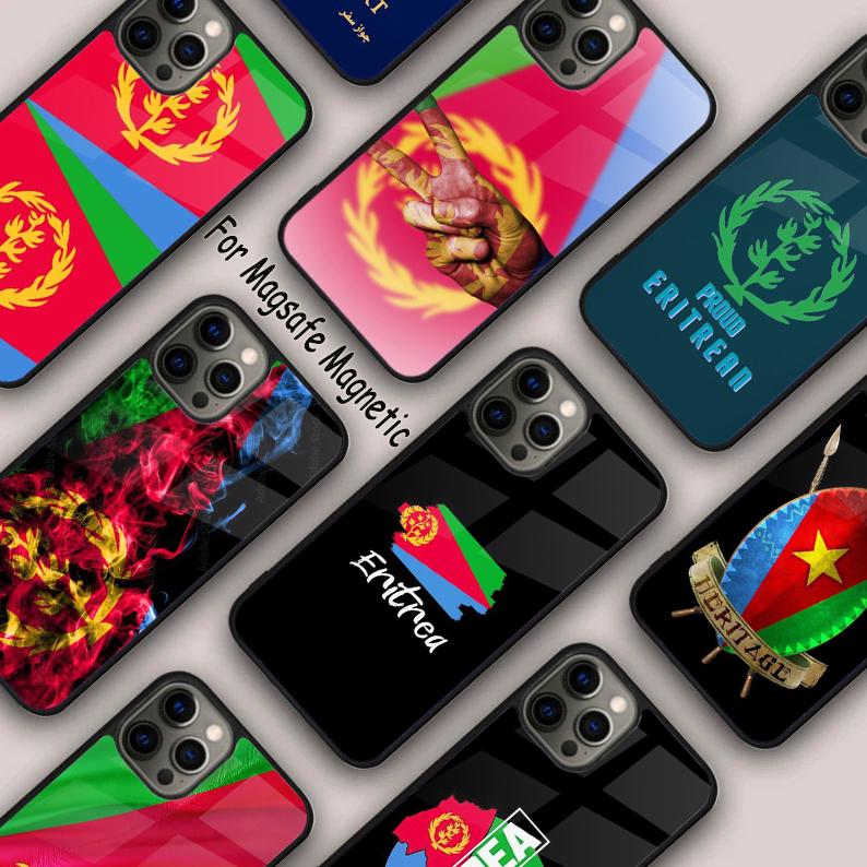 Eritrea Flag Magnetic Phone Case For APPLE iPhone 17 Air 16 14 13 12 Pro Max 15 Plus Wireless Charge With MagSafe Cover