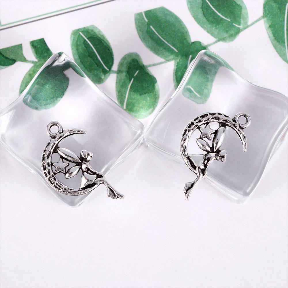 10Pcs Fairy Angel Pendants Charms Accessories Jewelry Making DIY Bracelet Necklace