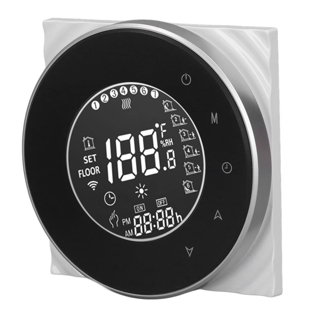 Smart Floor Heat Thermostat Voice Phone Control LCD Touch Screen WiFi Thermostat for Electric