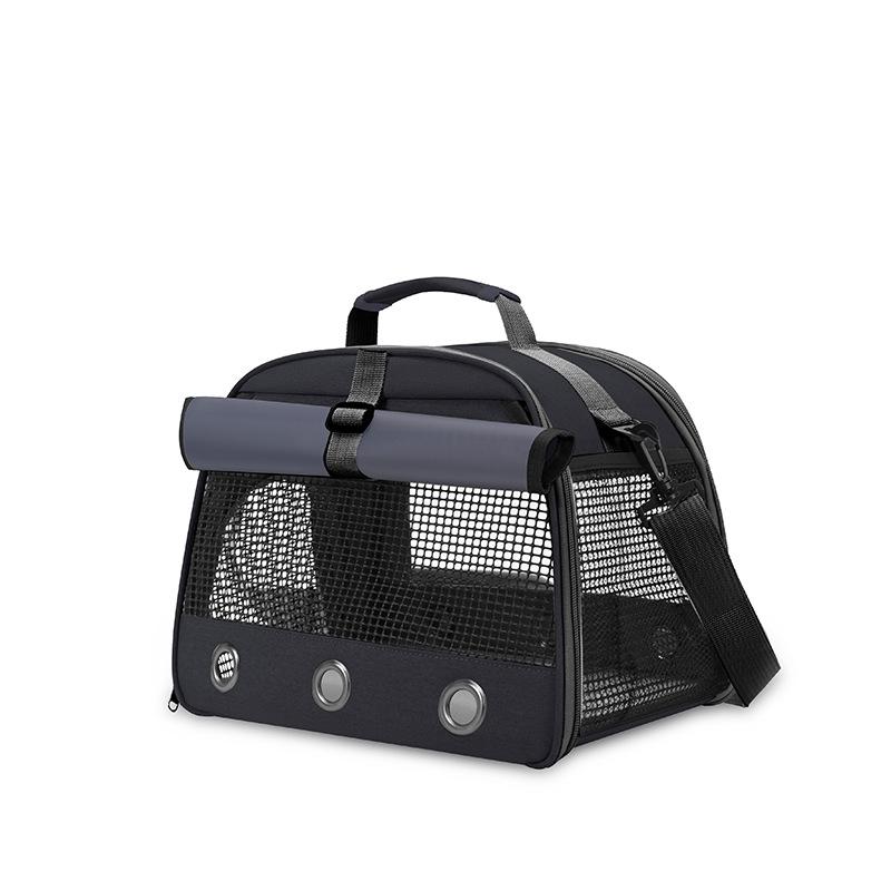 Outdoor Breathable Oxford Mesh Window Dog Carrier Travel Cage Small Pet Bag Fashion Style