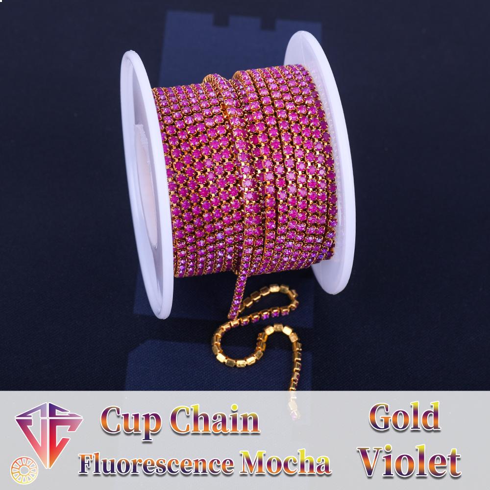 Weichen Boutique флуоресцентная цепь-коготь мокко шифровальная цепь светящаяся дрель, вспышка алмазная цепь аксессуары для одежды своими руками