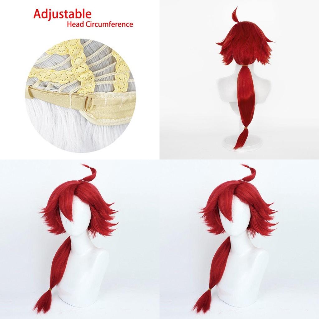 Gundam Suletta-mercury Wig Heat-resistant Synthetic Silk Fiber Cosplay Hairpiece