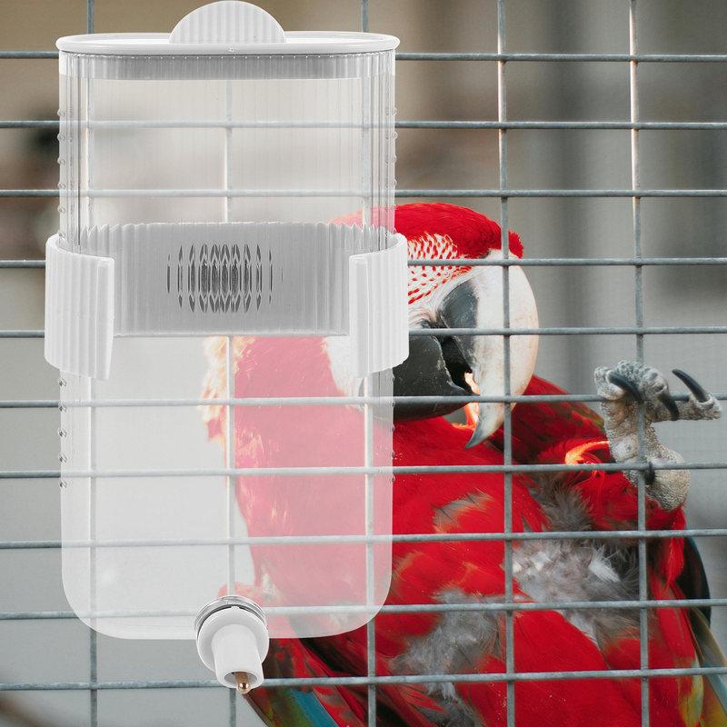 Parrot Water Bottle Automatic Parrots Waterer Large Capacity No Mess Bird Feeder Plastic Drinking Feeder for Budgie Cockatiel