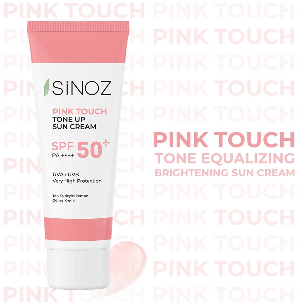 Sinoz Розовый тональный солнцезащитный крем SPF 50+ - Высокая защита от UVA 50 мл