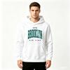 Men Brooklyn New York 1898 Print Pullover Hoodie Casual Long Sleeve Sweatshirt