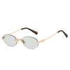 Oval Shape Women'S Sunglasses European American Style Rimless Women Sun Glasses Anti-Reflective Men Sunglass