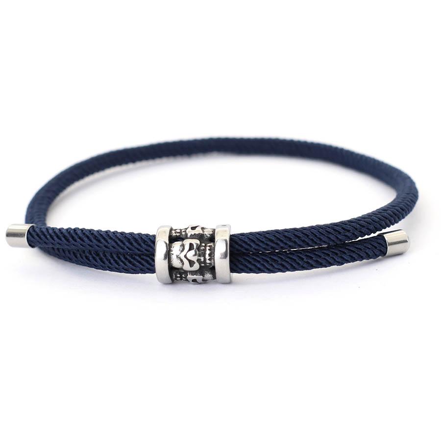 Простая мода из нержавеющей стали, регулируемая ручная веревка, ювелирные изделия серебряного цвета для мужчин и женщин, ювелирные изделия для рук, подарок, вечерние украшения