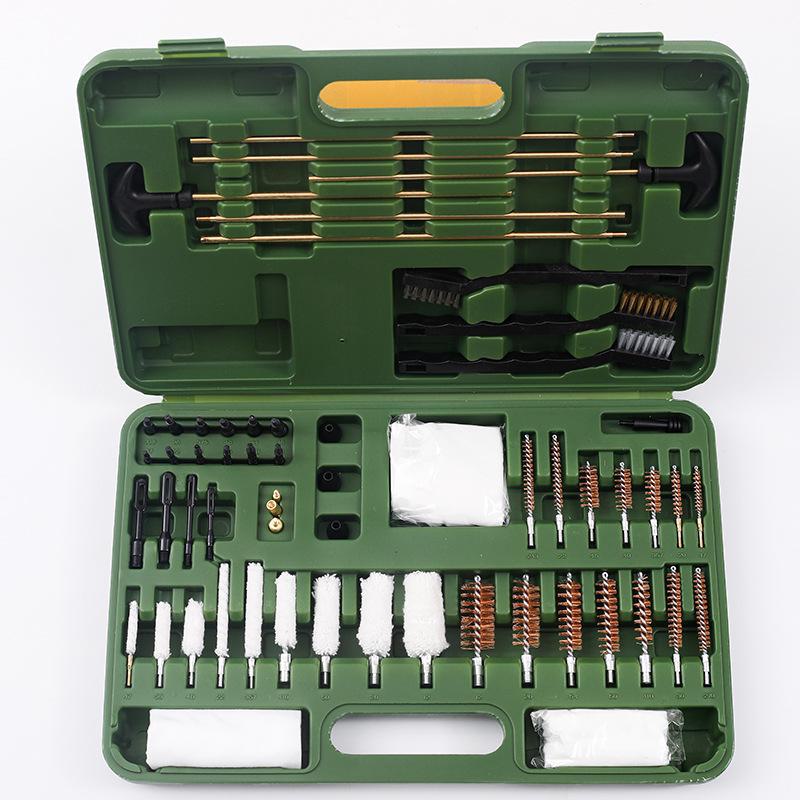 Многофункциональный набор из 62 предметов для чистки щетками из медной проволоки с высококачественными хлопковыми щетками