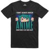 Mens Anime Funny T Shirt Watching Anime Manga Japanese Geek Regular Fit Tee