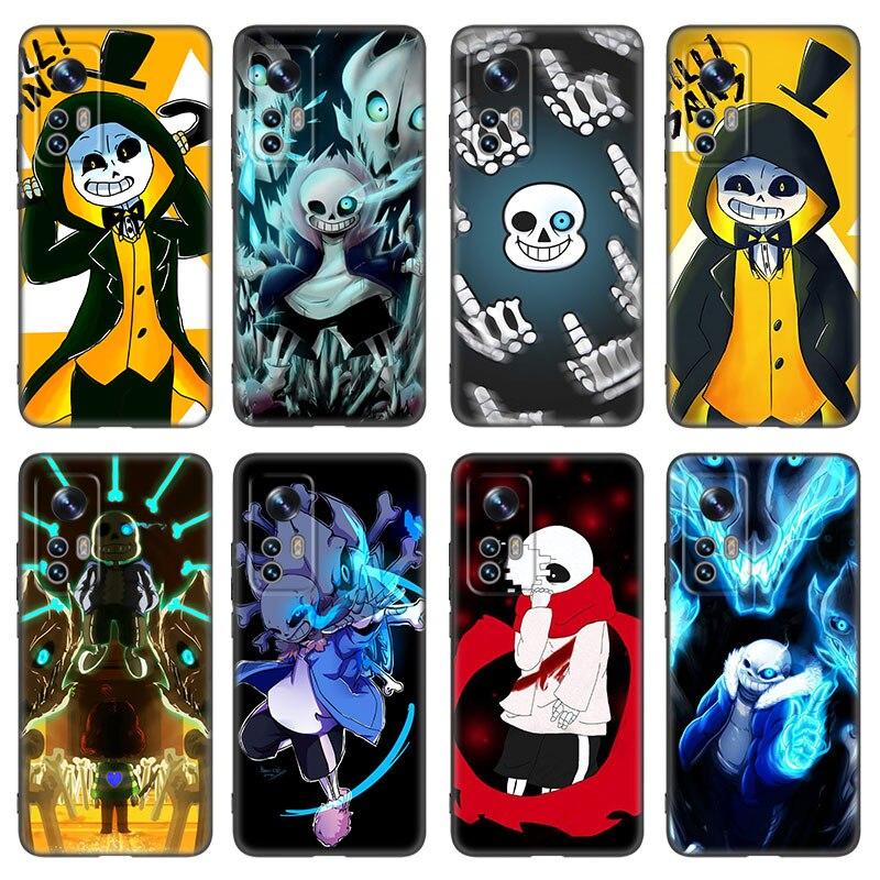 Undertale Sans Doggo Phone Case For Xiaomi Mi 10T 11i 11T Note 10 11 Lite NE F1 POCO F3 M3 X3 GT NFC M4 X4 Pro 5G Black Cover