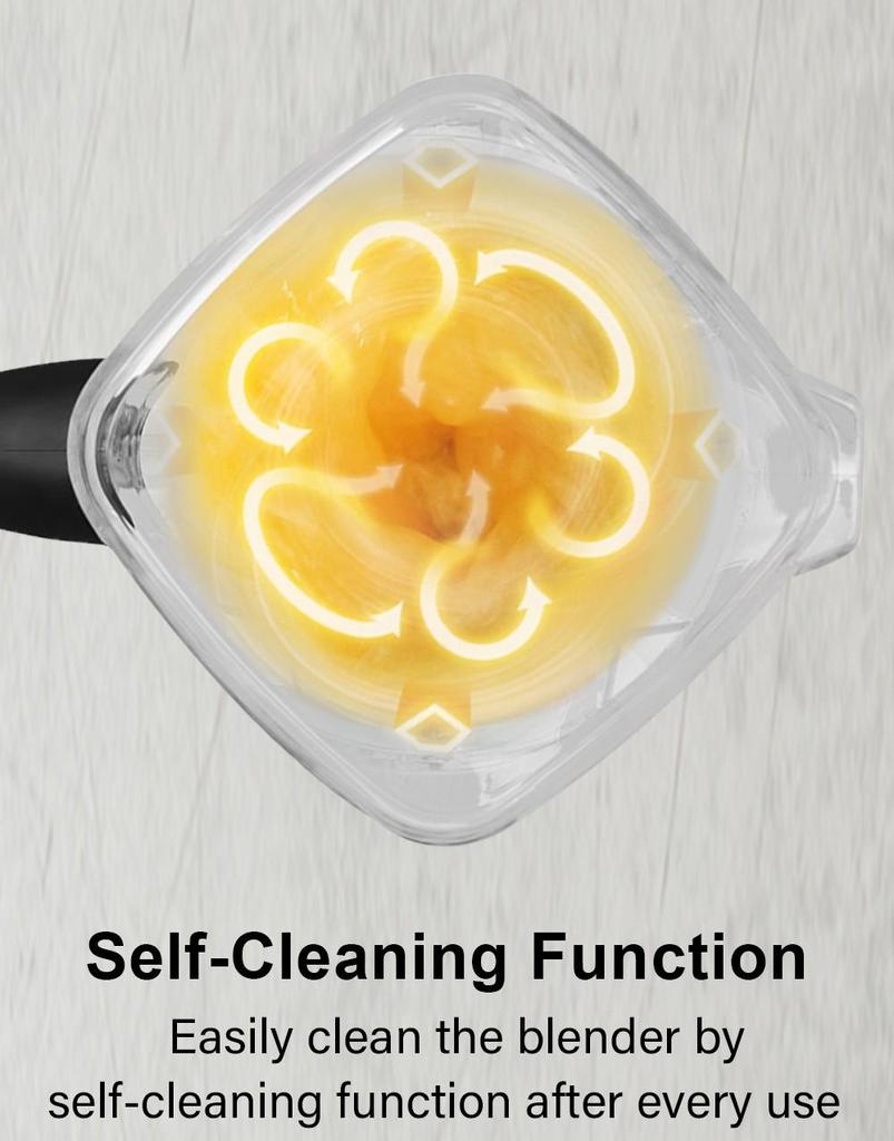 Восстановленный блендер BioloMix T5200 3 л.с. 2200 Вт с таймером, миксер для фруктов и продуктов, соковыжималка, емкость 2 л, не содержит BPA