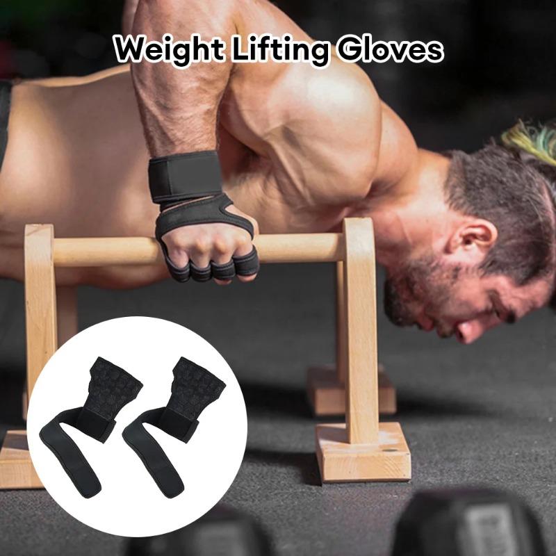 1 Pair Weight Lifting Training Gloves Women Men Fitness Active Body Building Gymnastics Grips Gym Hand Palm Protector Gloves