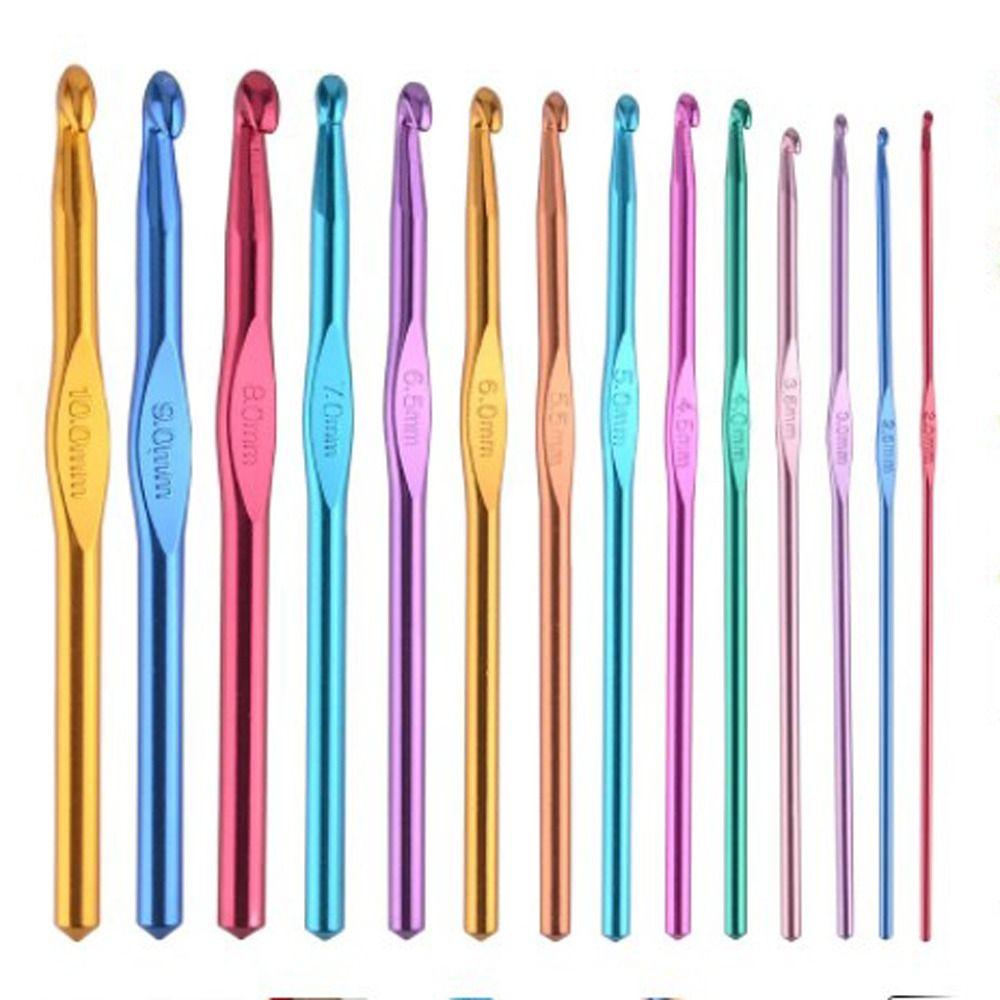 3 шт./набор алюминиевых крючков для вязания случайные цвета спицы для вязания металлические спицы подарок маме