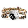 Tai Chi Yin Yang Dragon Magnetic Hand-woven Couple Bracelet