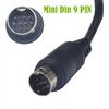 Male To Female S-Video Cable 90 Degree Bend Mini DIN Extension Adapter  TV Receiver