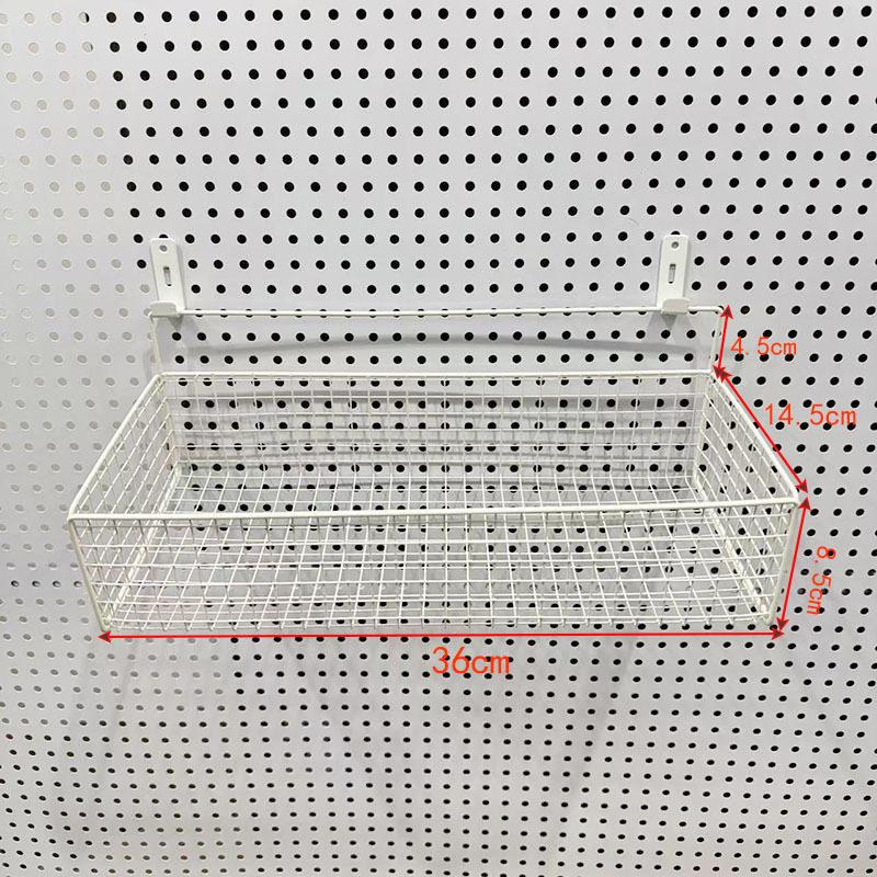 Eco-Friendly Odorless Metal Pegboard with No-Drill Hanging Baskets