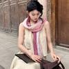Women Scarf Autumn Winter Tie-Dye Scarf Soft Smooth Texture All-Weather Shawl Versatile Outdoor Accessory