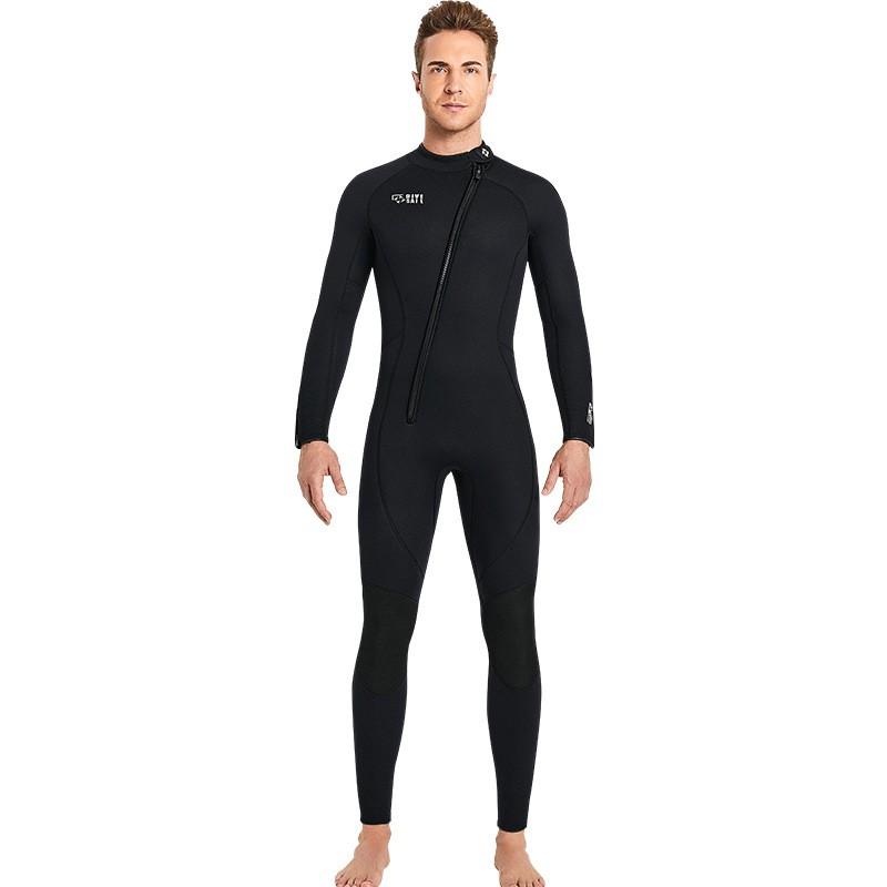 Diving Suit 3MM One-piece Long-sleeved Cold-proof Warm Swimsuit Snorkeling Surfsuit