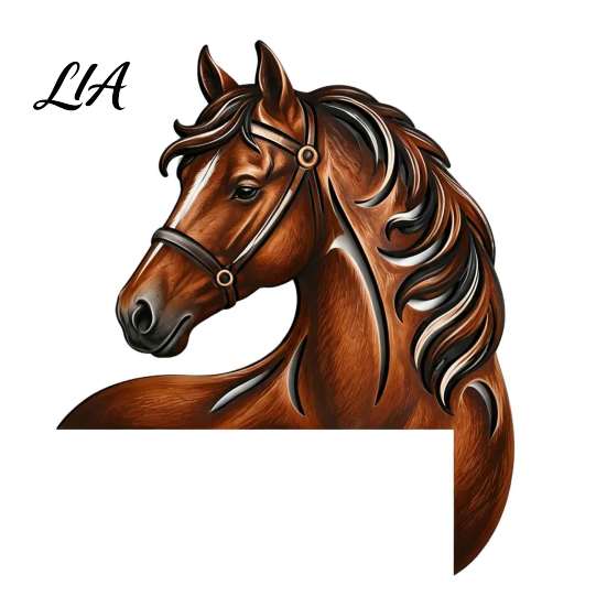 Animal Head Door Topper Western Horse Wooden Decor, 2D Printed Rustic Frame Home Ornaments Ornament, Top Shelf Decoration for Farmhouse Style Interior