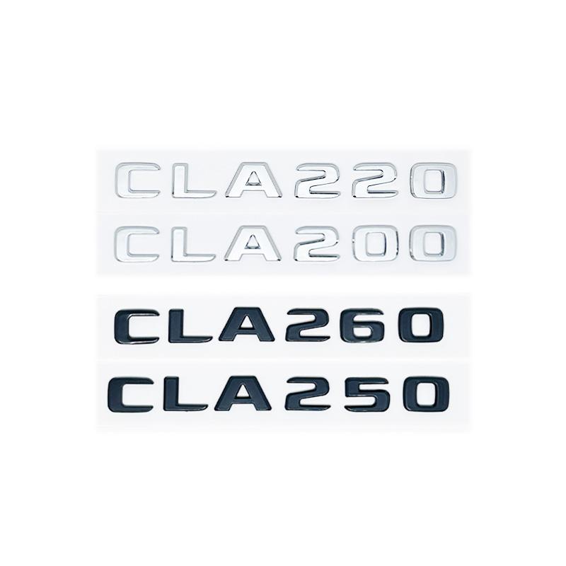 3D Letters CLA180 CLA200 CLA220 CLA250 CLA260 4Matic ABS Emblem for Mercedes Benz C118 W117 Car Fender Trunk Rear Logo Sticker ZB1