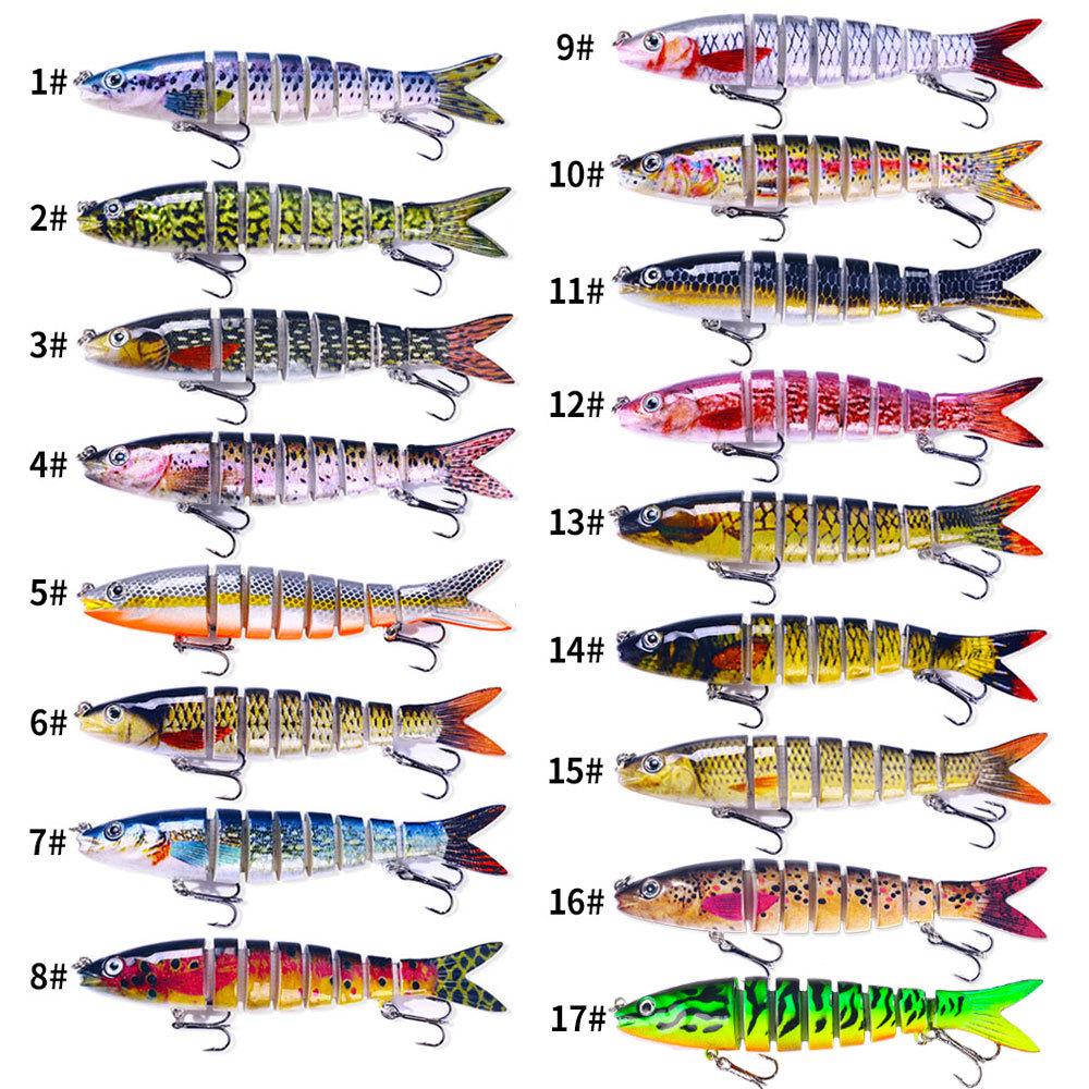 Бионическая рыболовная приманка с несколькими сочленениями - 16 цветов, 13 см/18 г
